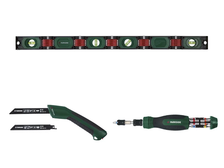 PARKSIDE® Niveau à bulle flexible PFWW B1 ou Scie à main PHSS3B1 ou Tournevis à cliquet PSDS 3 B1