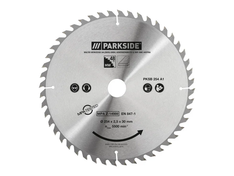 PARKSIDE® Lame de scie circulaire PKSB 254 A1. 25.4 cm