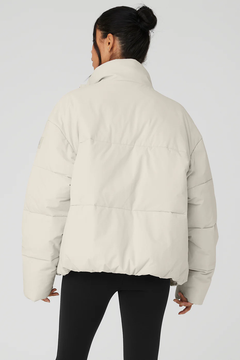Stretch Woven Street Puffer - Bone