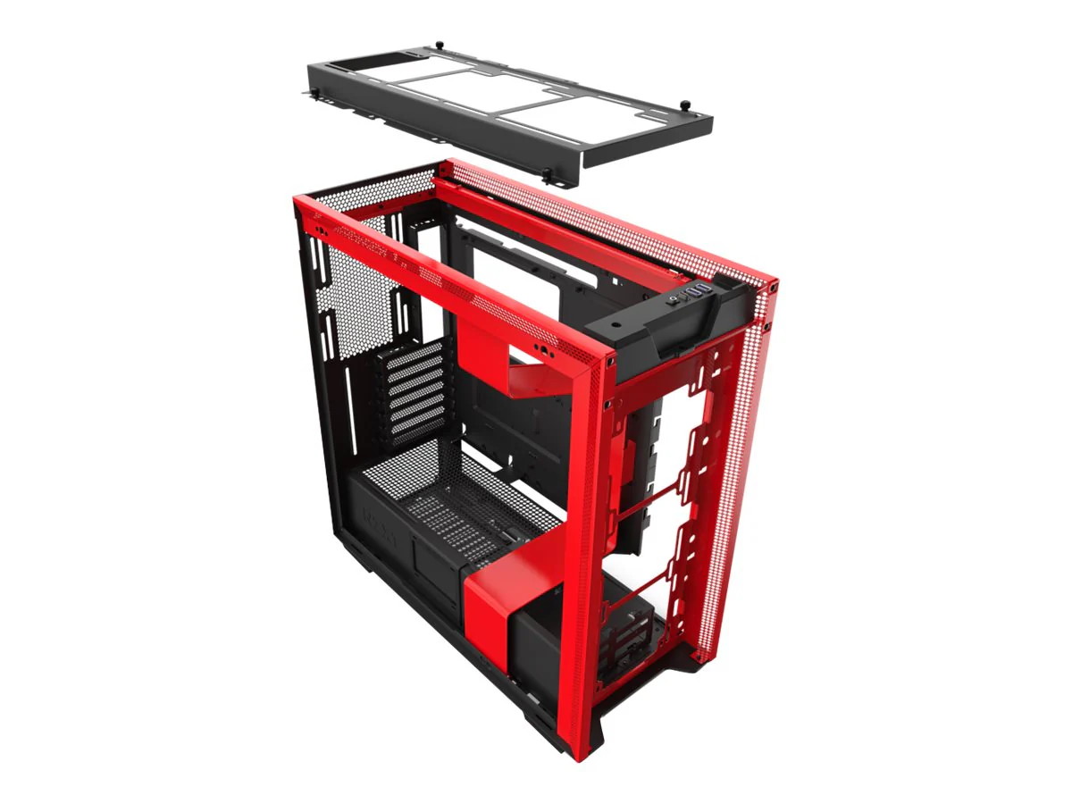 NZXT H-Serie H710 Tower Extended ATX Schwarz Rot