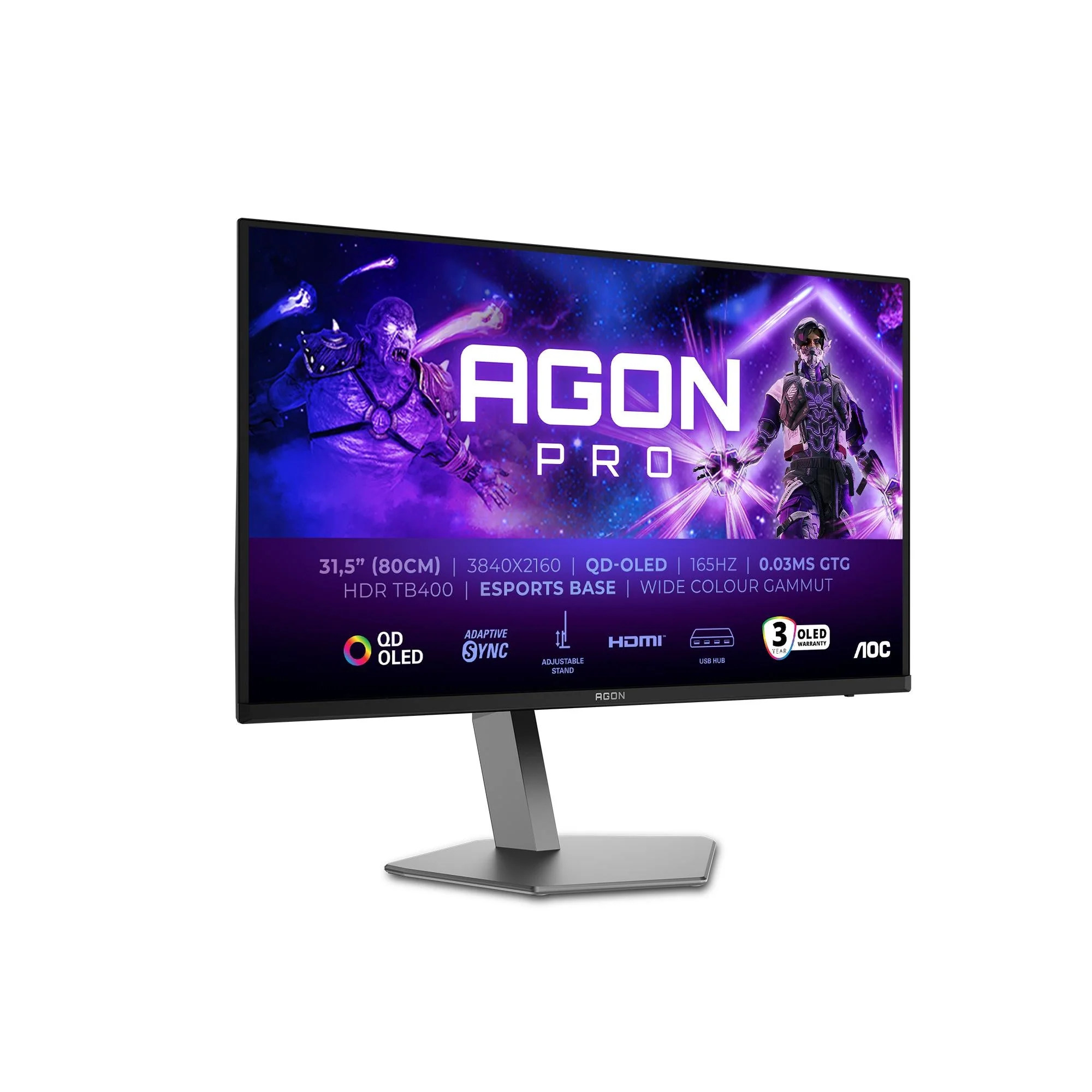 AOC AG326UD 31.5 - Gamingskærm - 165Hz
