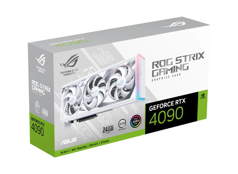 ASUS GeForce RTX 4090 24GB GDDR6X ROG STRIX GAMING WHITE EDITION