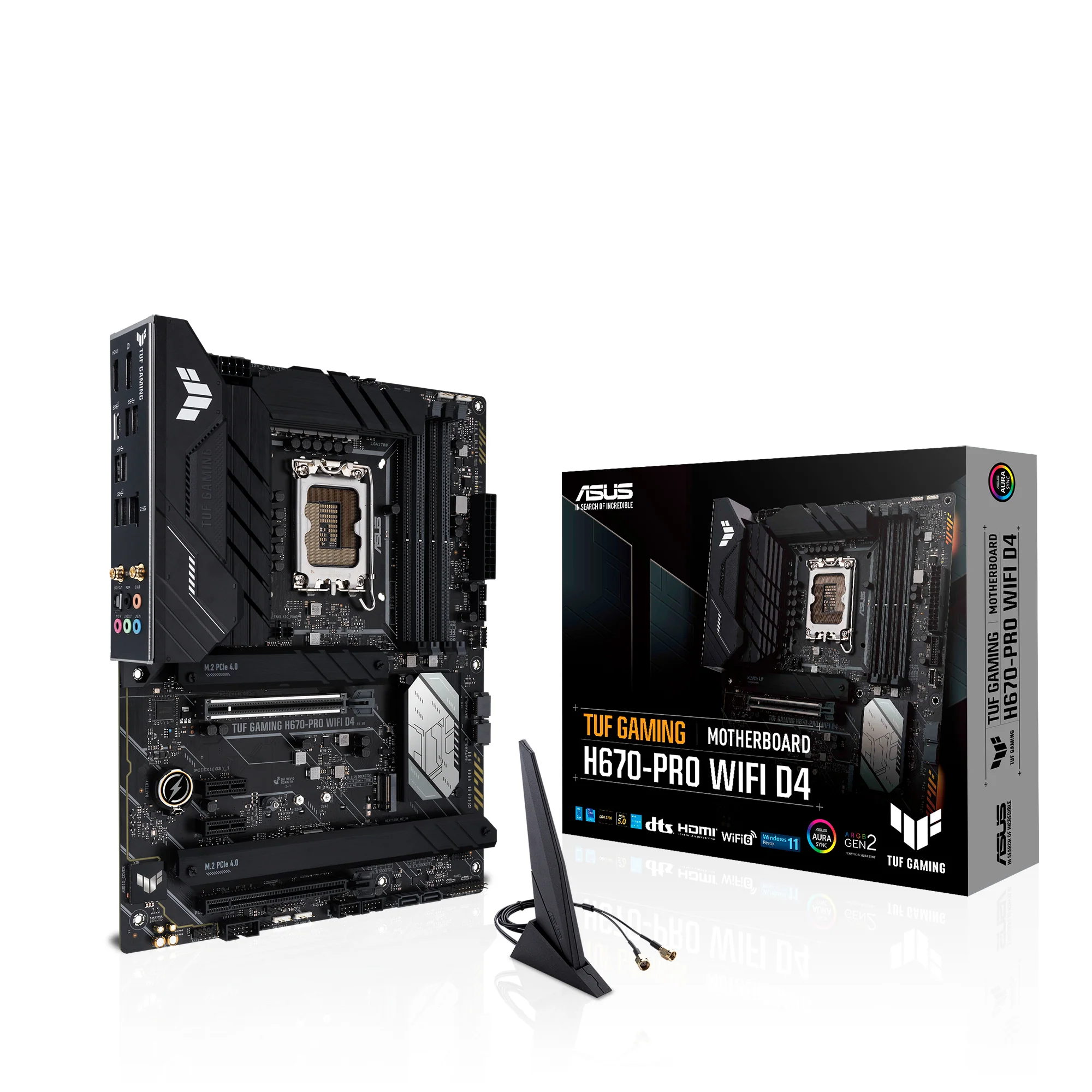 ASUS TUF GAMING H670-PRO WIFI D4 (ATX. H670. LGA 1700. DDR4)