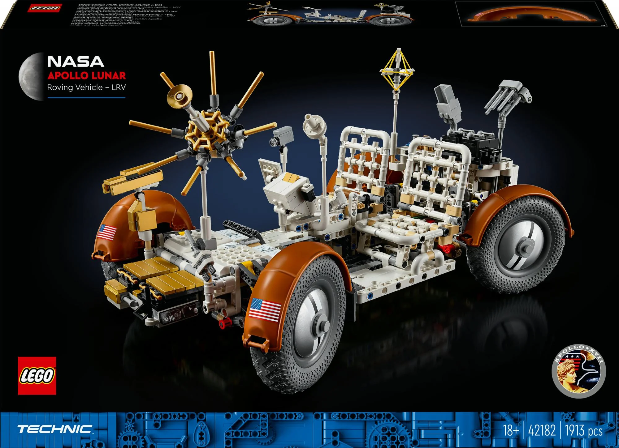 LEGO 42182 Technic NASA Apollo Lunar Roving Vehicle (LRV)