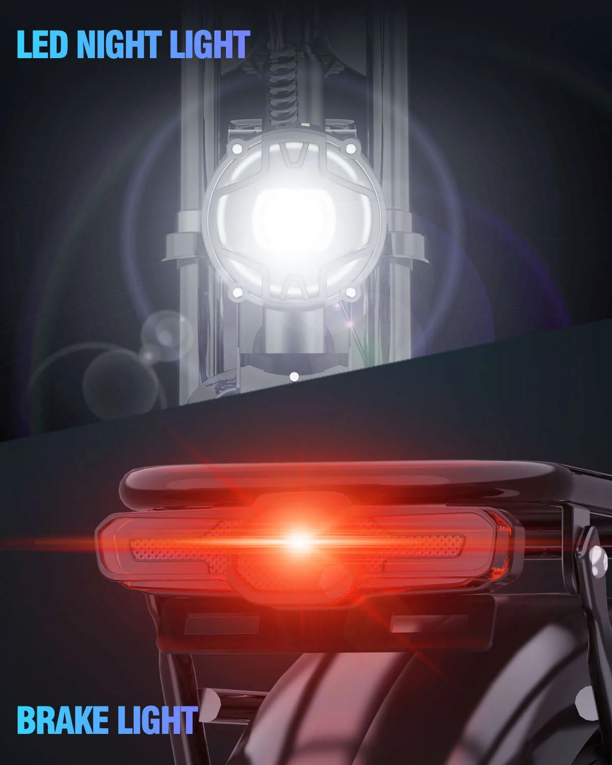 Dual Motor PEAK 3000W Electric Bike for Adults,31mph 48V 23Ah Electric Bicycle,26