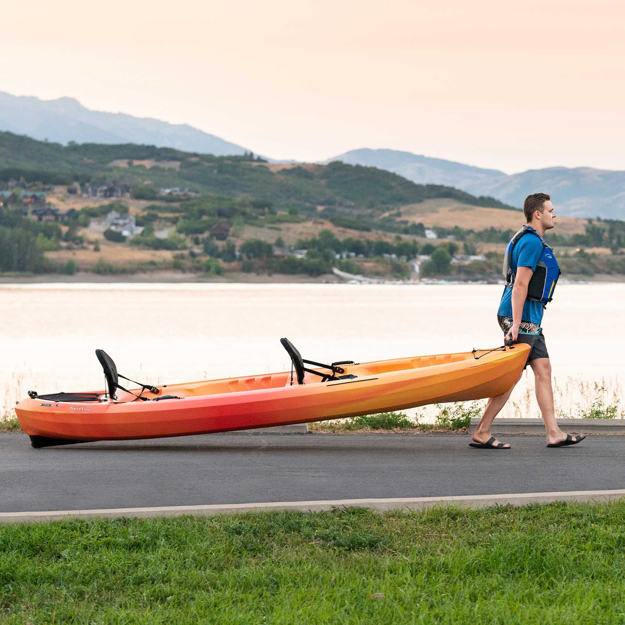 Lifetime Spitfire 12 ft Tandem Kayak, Sunset Fusion (90915)