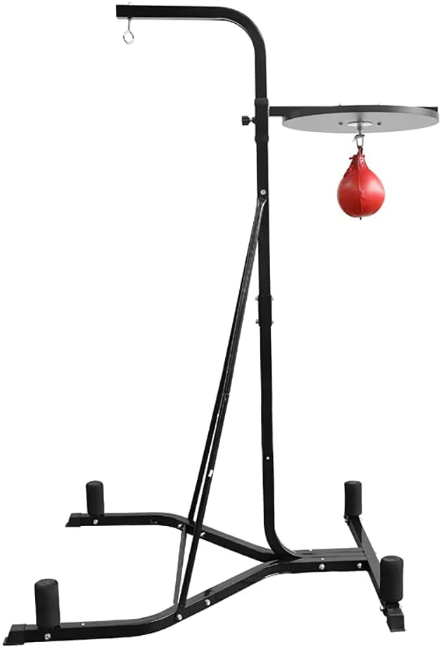 Erommy Boxing Bag Stand Premium Material with Speed Bag for Speed Training, Up to 220 lbs