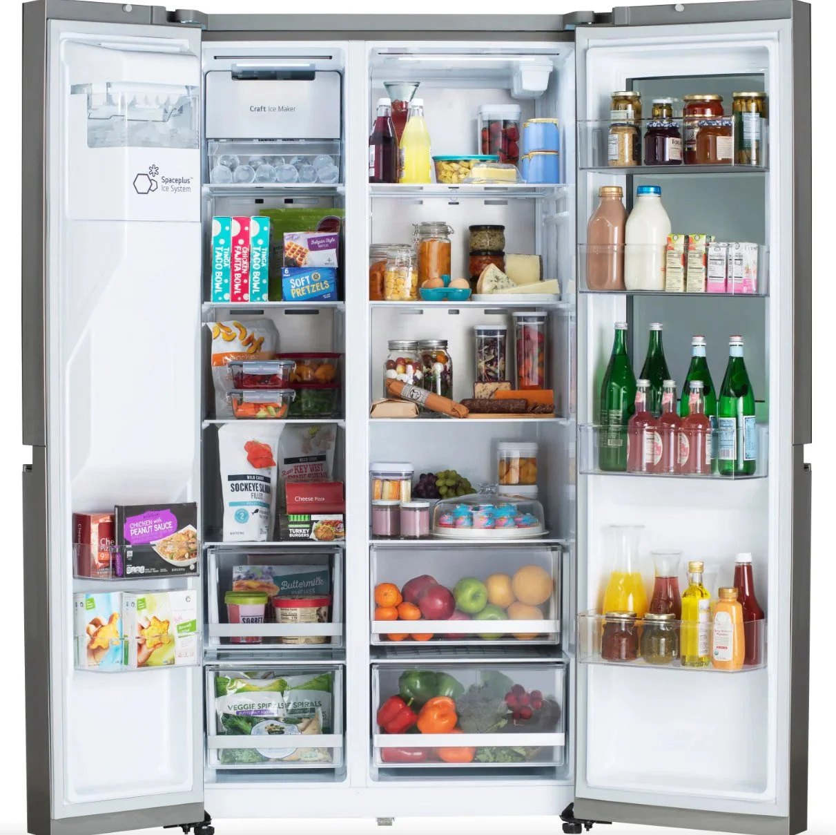 LG 27 Cu. ft. Side by Side Refrigerator w/ InstaView, Stainless Steel (LRSOS2706S)