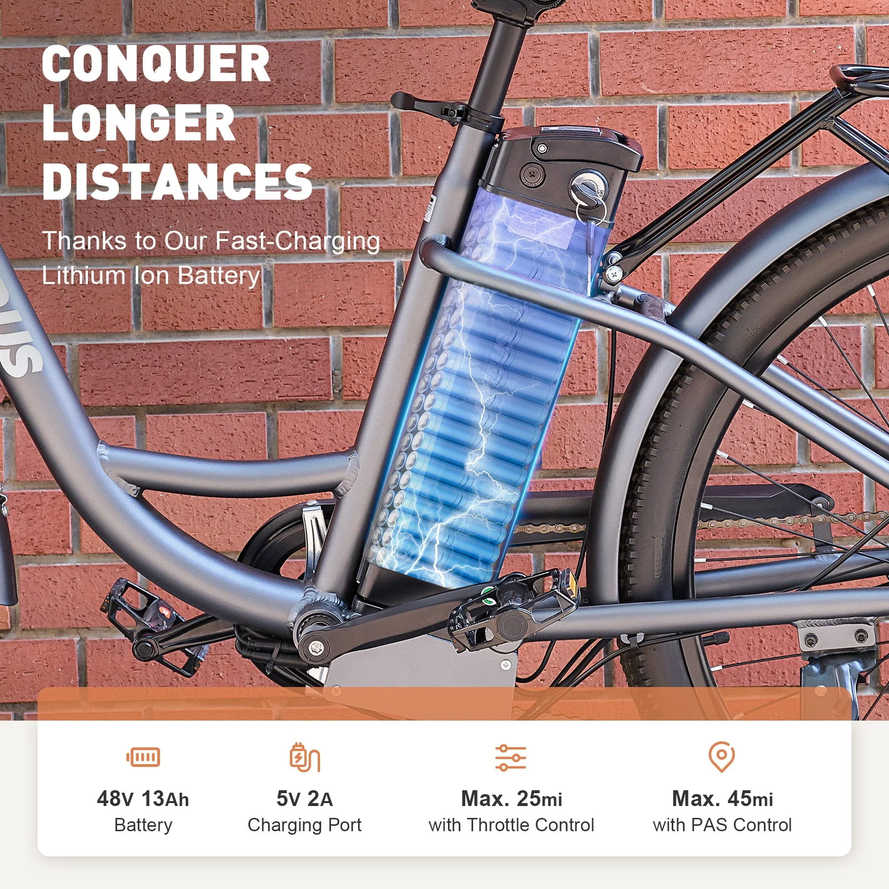 Viribus Electric Bike for Adults 26