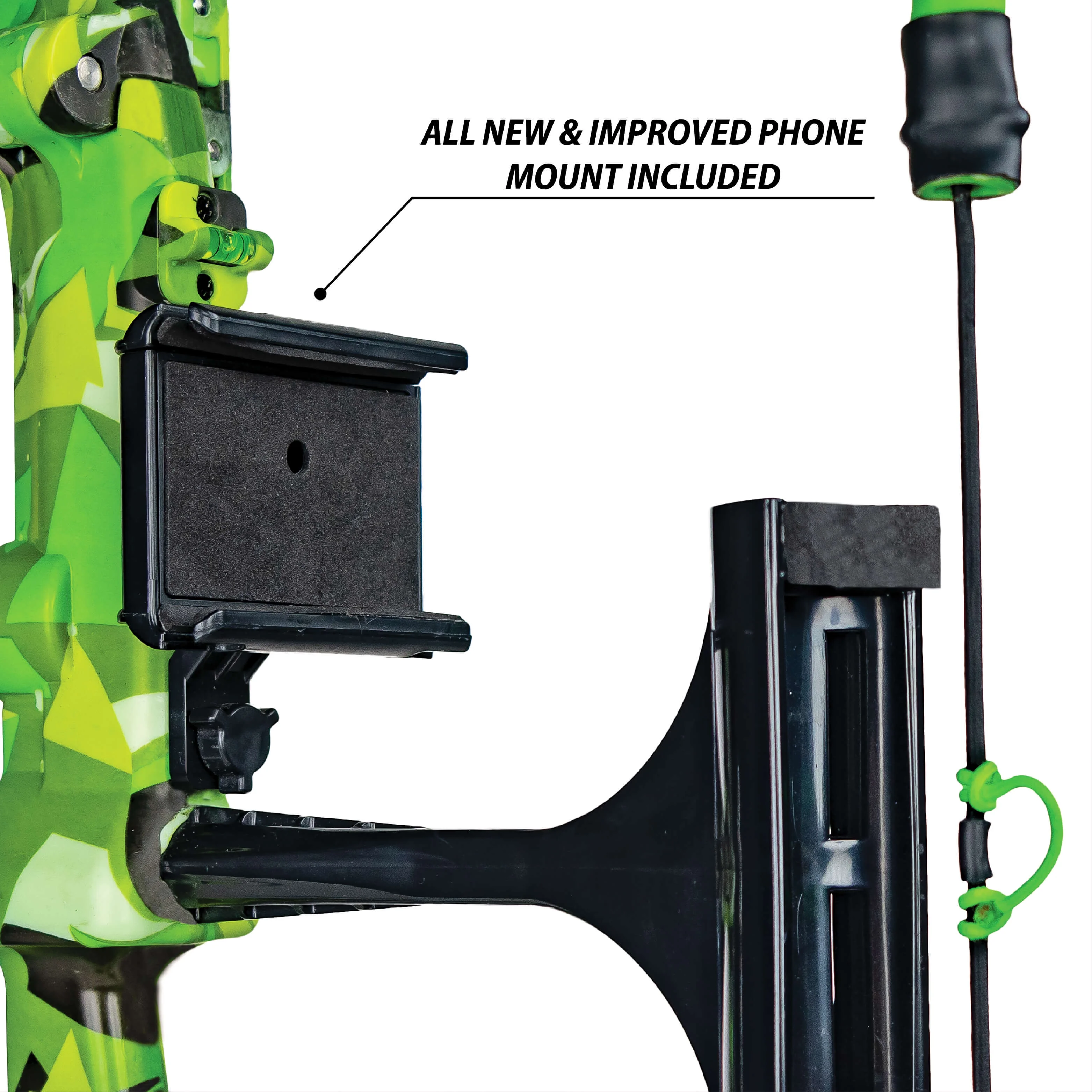 AccuBow 2.0 Carbon Fiber Virtual Archery Gaming & Shooting, 10�C70lbs Adjustable Resistance, Real Bowstring & D-Loop, Phone Mount Included, Ambidextrous, Foldable Design