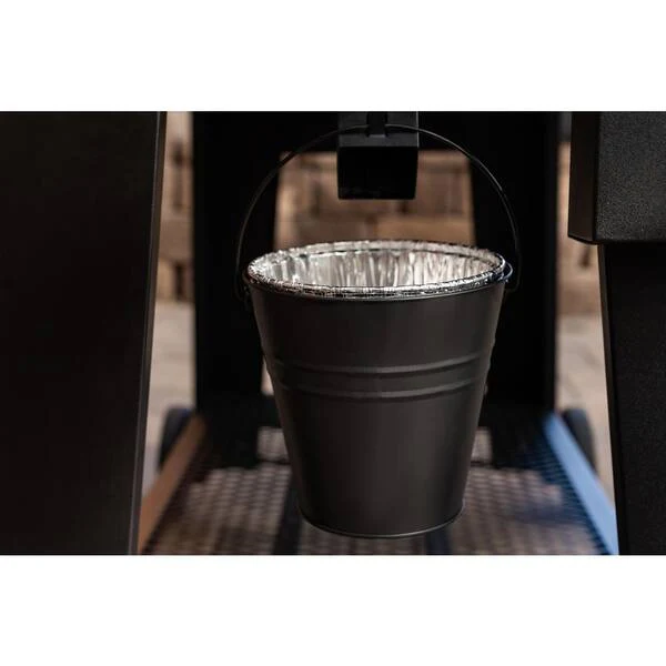 Oakford 1150 Reverse Flow Offset Smoker Charcoal Grill in Black