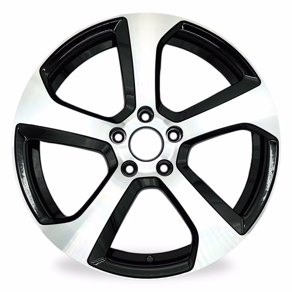 For Volkswagen Golf GTI New Single 18x7.5 Alloy Wheel 2014-2020 Machined Black OEM Design Wheel 18�� Replacement Rim