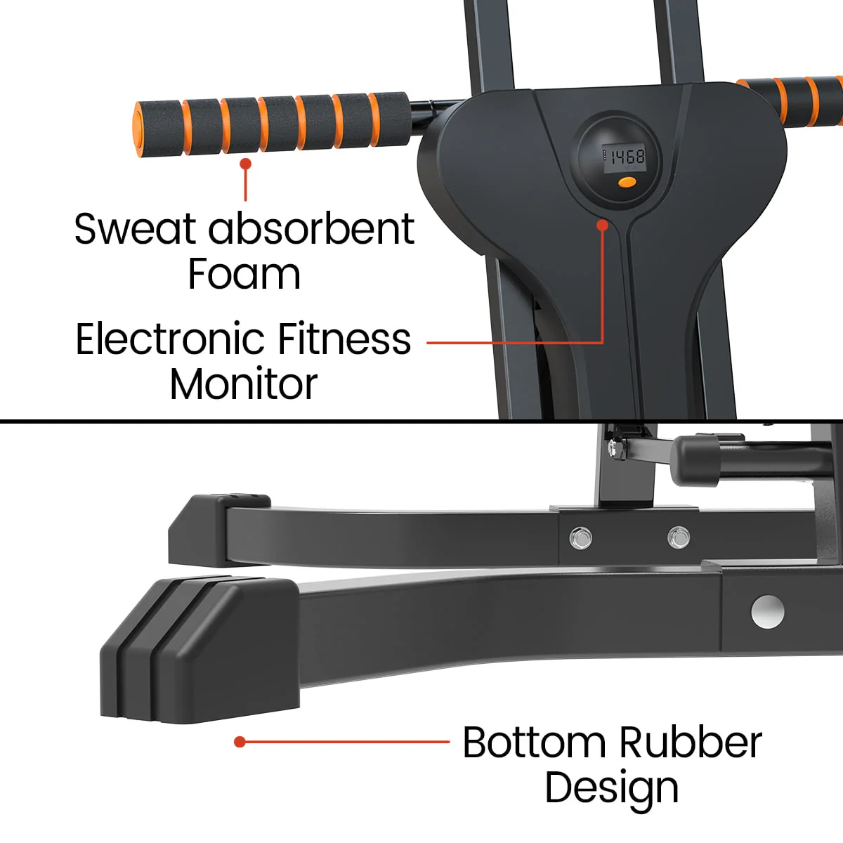 RELIFE Folding Vertical Climber Exercise Machine Fitness Stair Stepper for Home Gym Cardio Workout