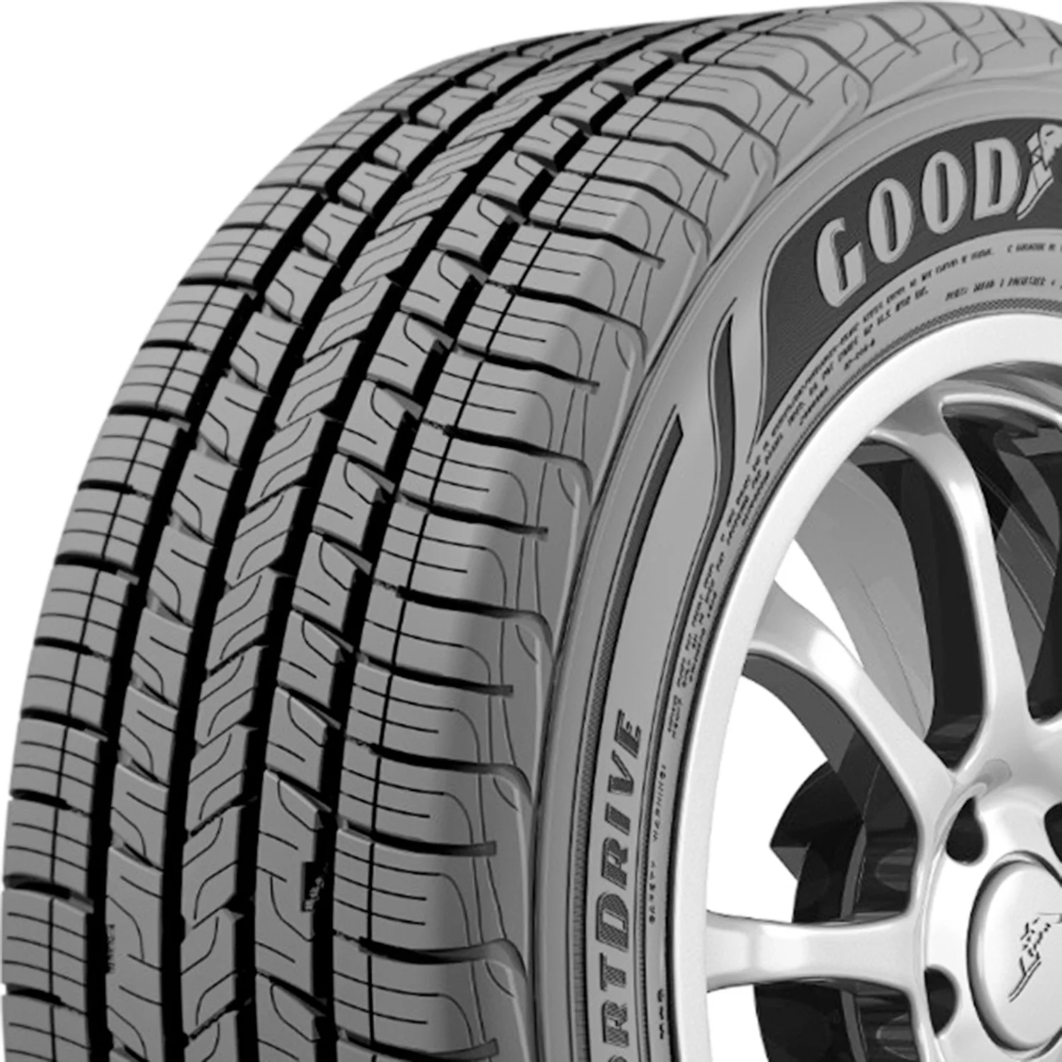 Set of 4 (FOUR) Goodyear Assurance ComfortDrive 235/65R18 106V AS A/S Performance Tires Fits: 2022-23 Toyota Highlander Hybrid Bronze Edition, 2021 Toyota Highlander XSE