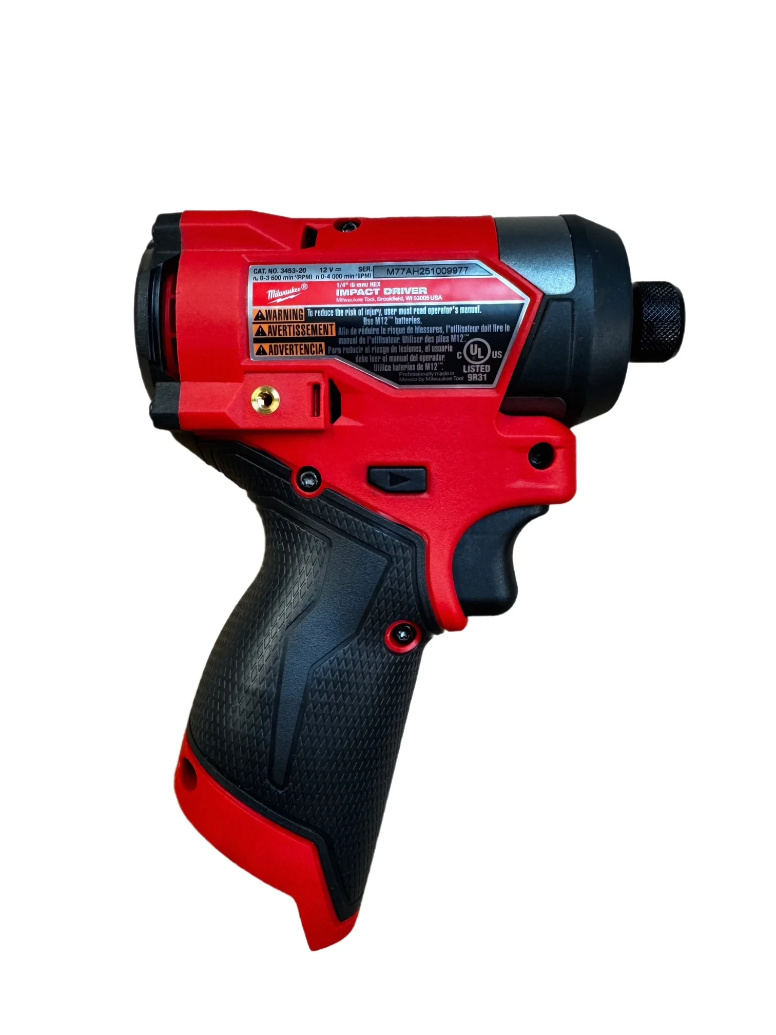 Milwaukee 3453-20 M12 FUEL 1/4