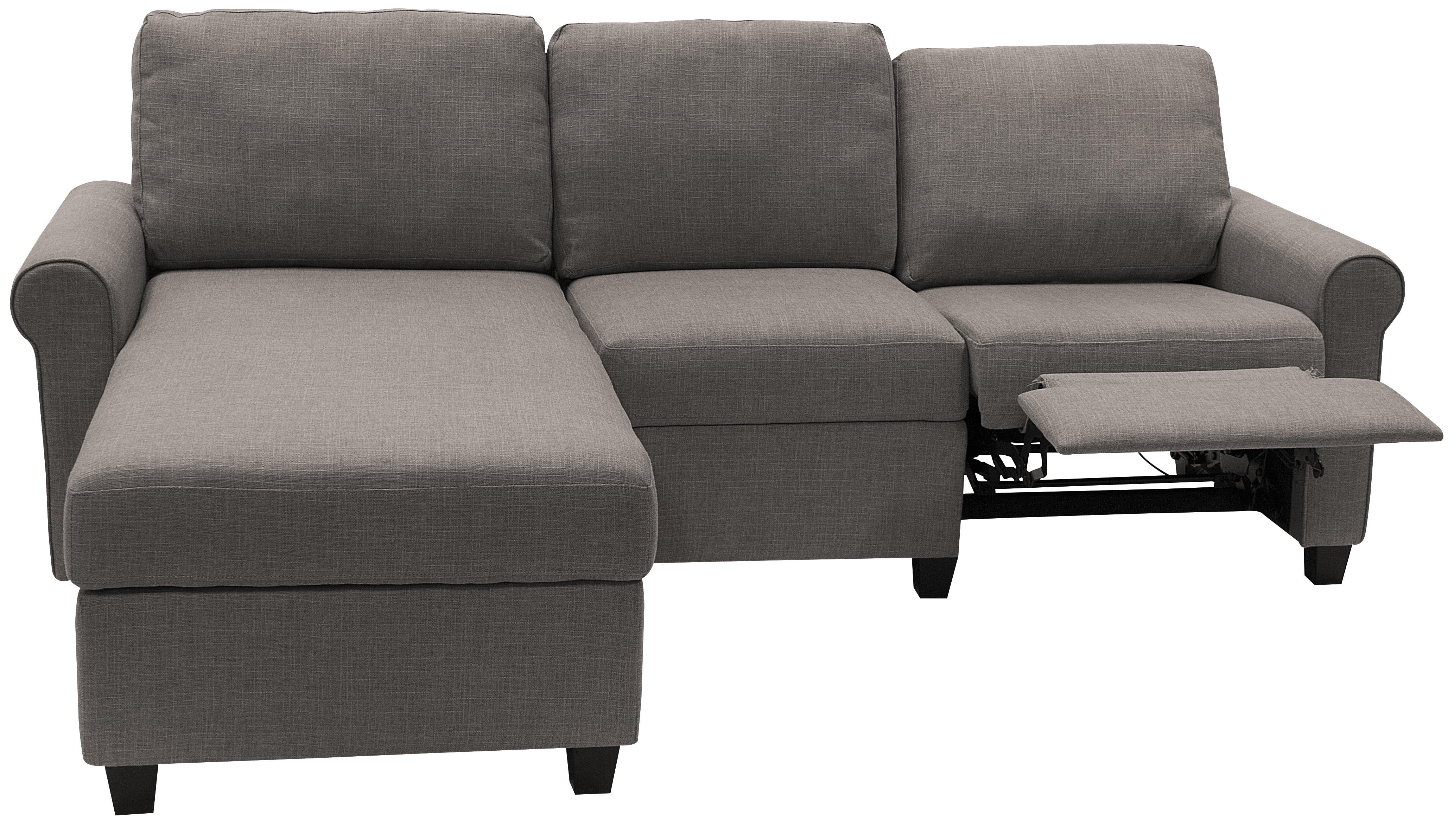 Serta Copenhagen Reclining Sectional with Right Storage Chaise - Oatmeal