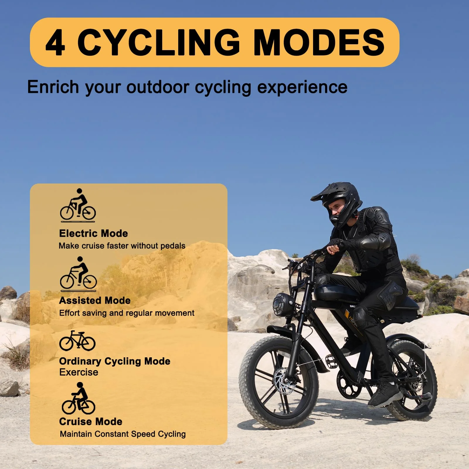 Movcan V30 Electric Bike for Adult, 1000W 20