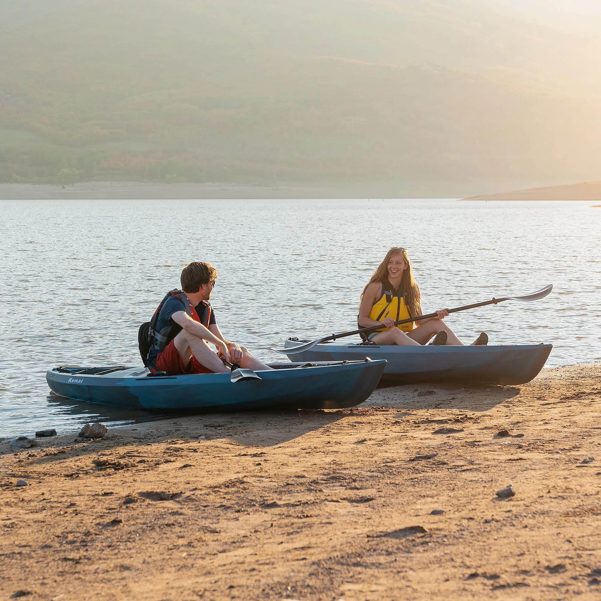 Lifetime 10.25 Ft. Kenai Sit-on-Top Kayak 2-Pack, Lightning Fusion (91210)