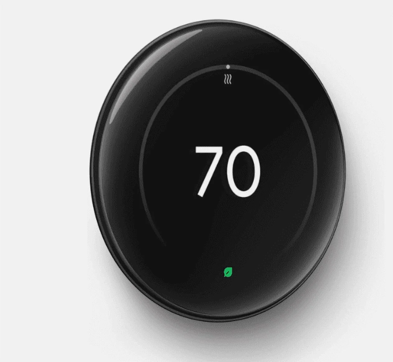 Google Nest Learning 4th Gen learning Thermostat With 2 Pack Google Nest Temperature Sensor 2nd Gen - Polished Obsidian - GA05557-US