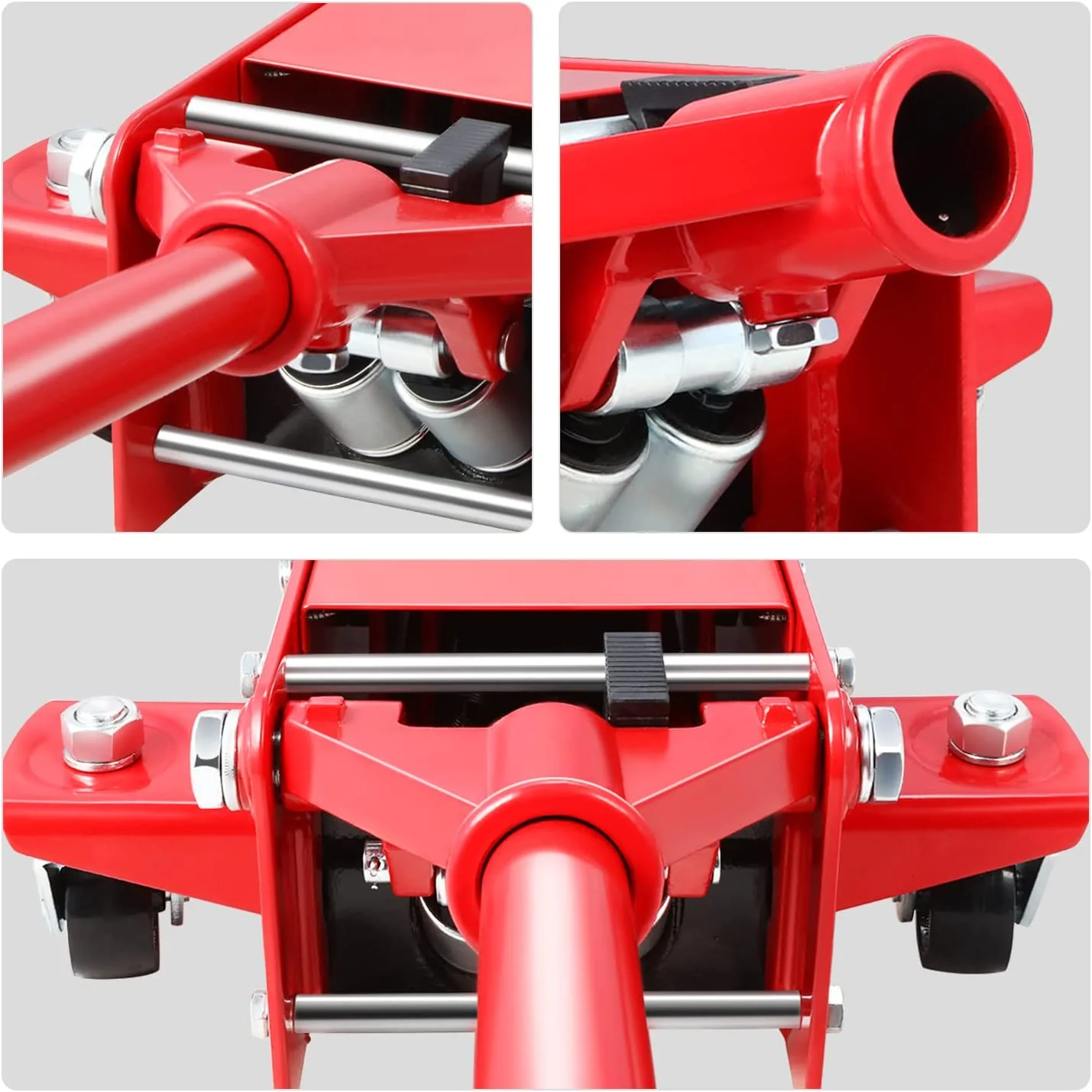 DNA Motoring TOOLS-00235 Low Profile Hydraulic Trolley Service Garage Floor Jack 3 Ton
