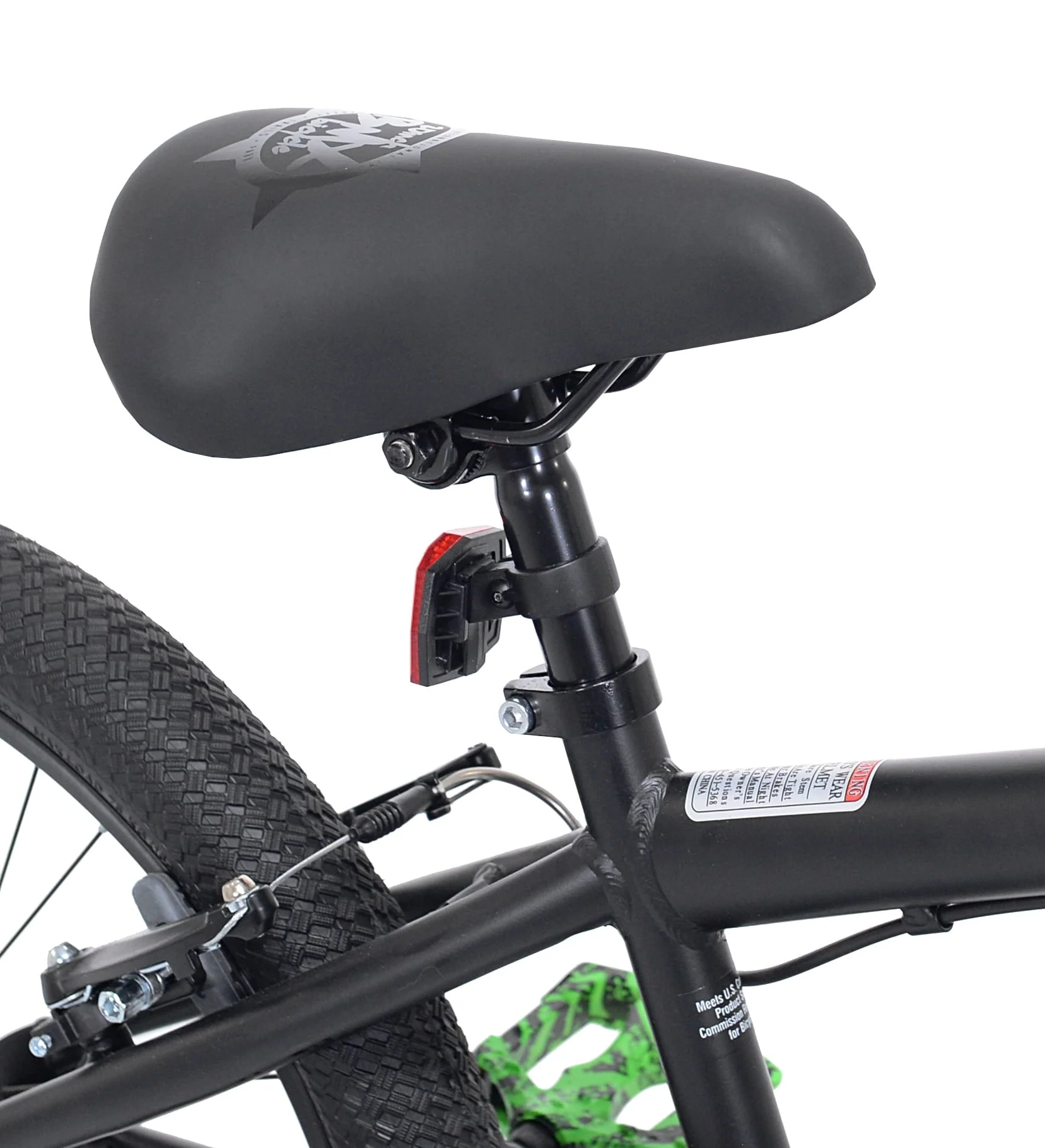 Kent 20 in. Chaos Boy's BMX Child Bicycle, Hydro Dip Matte Black