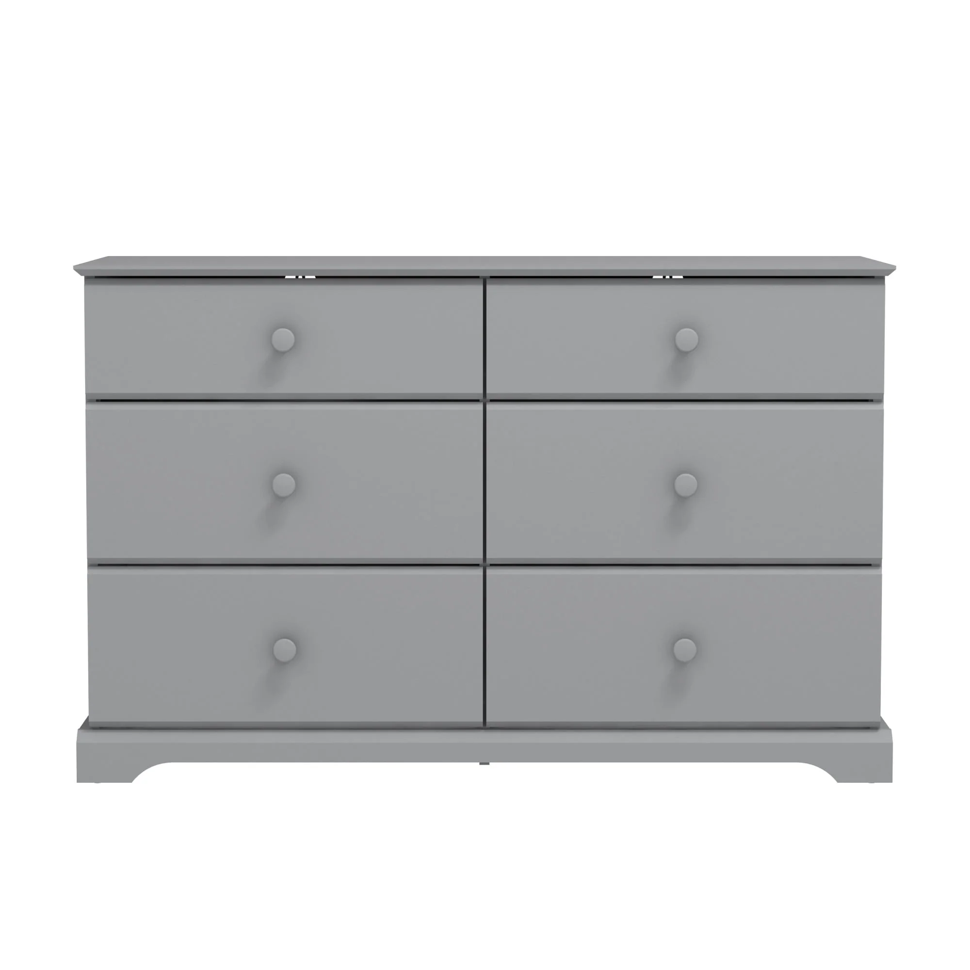Campbell 6-Drawer Kids Dresser, Gray