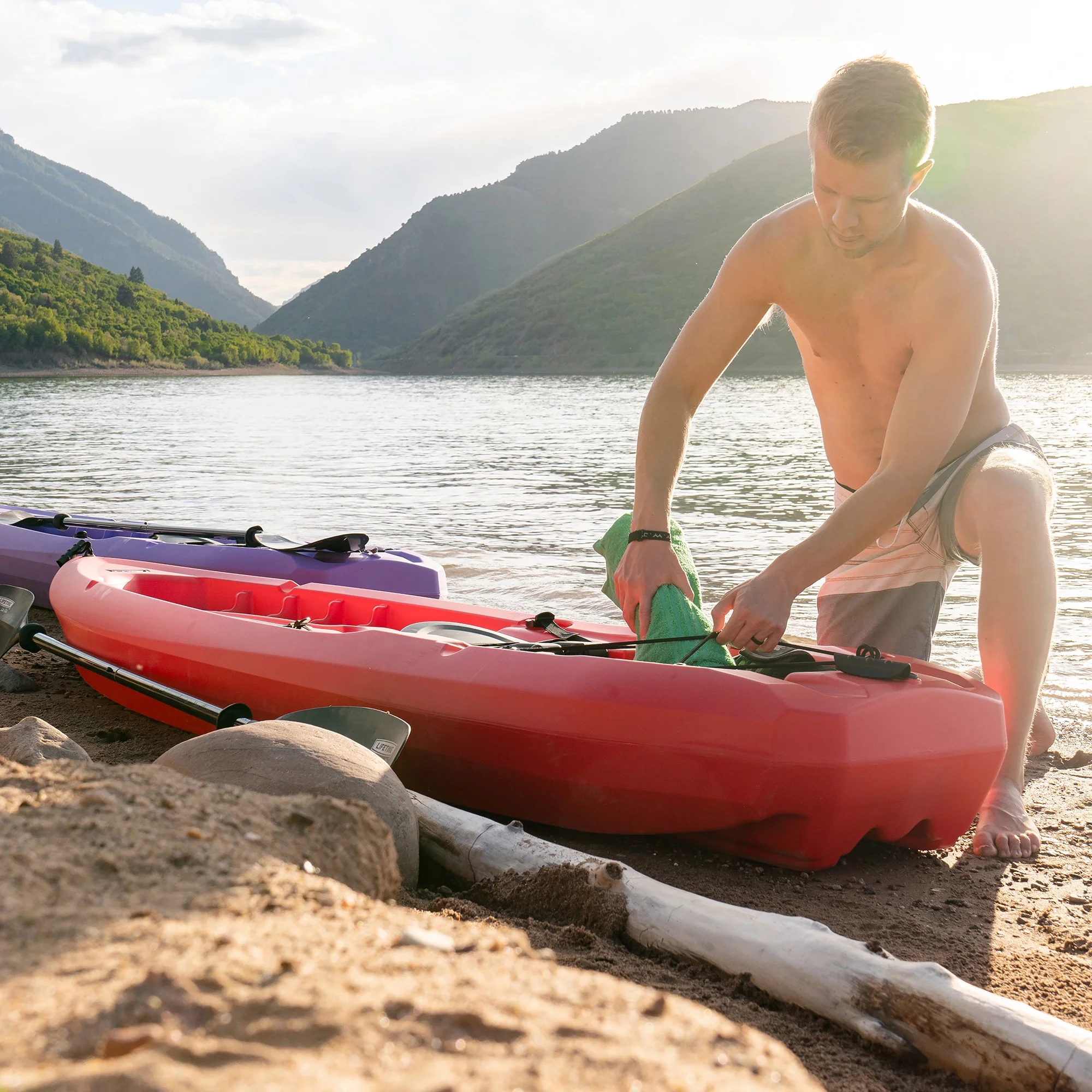 Lifetime Daylite 8 ft Sit-on-Top Kayak, Red (90775)