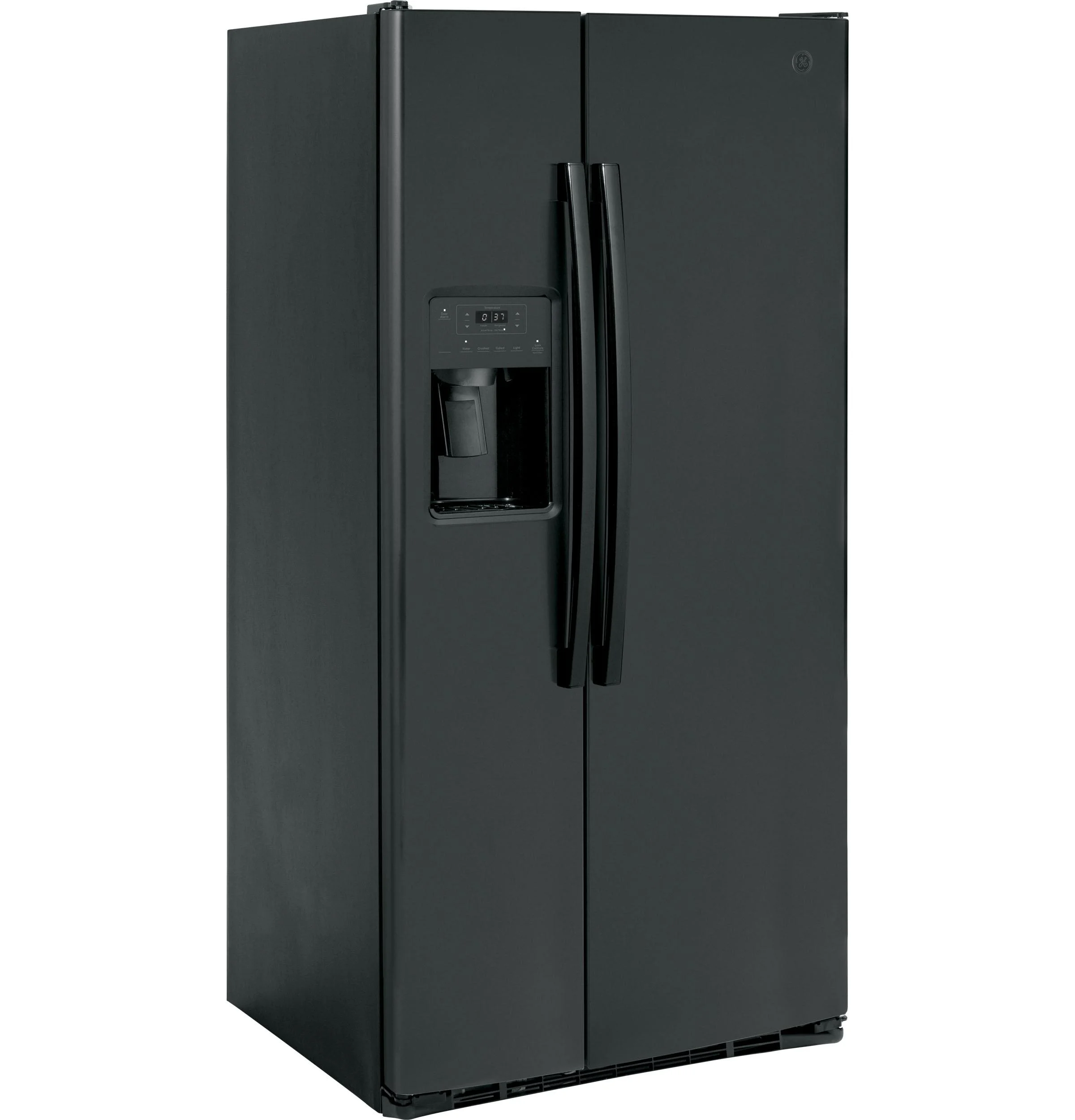 General Electric Side by Side Freestanding Refrigerator, Black