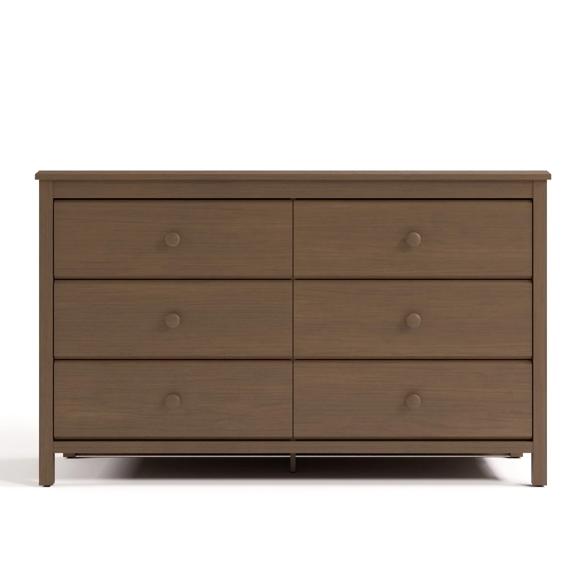 Storkcraft Alpine 6 Drawer Nursery Double Dresser, Olive