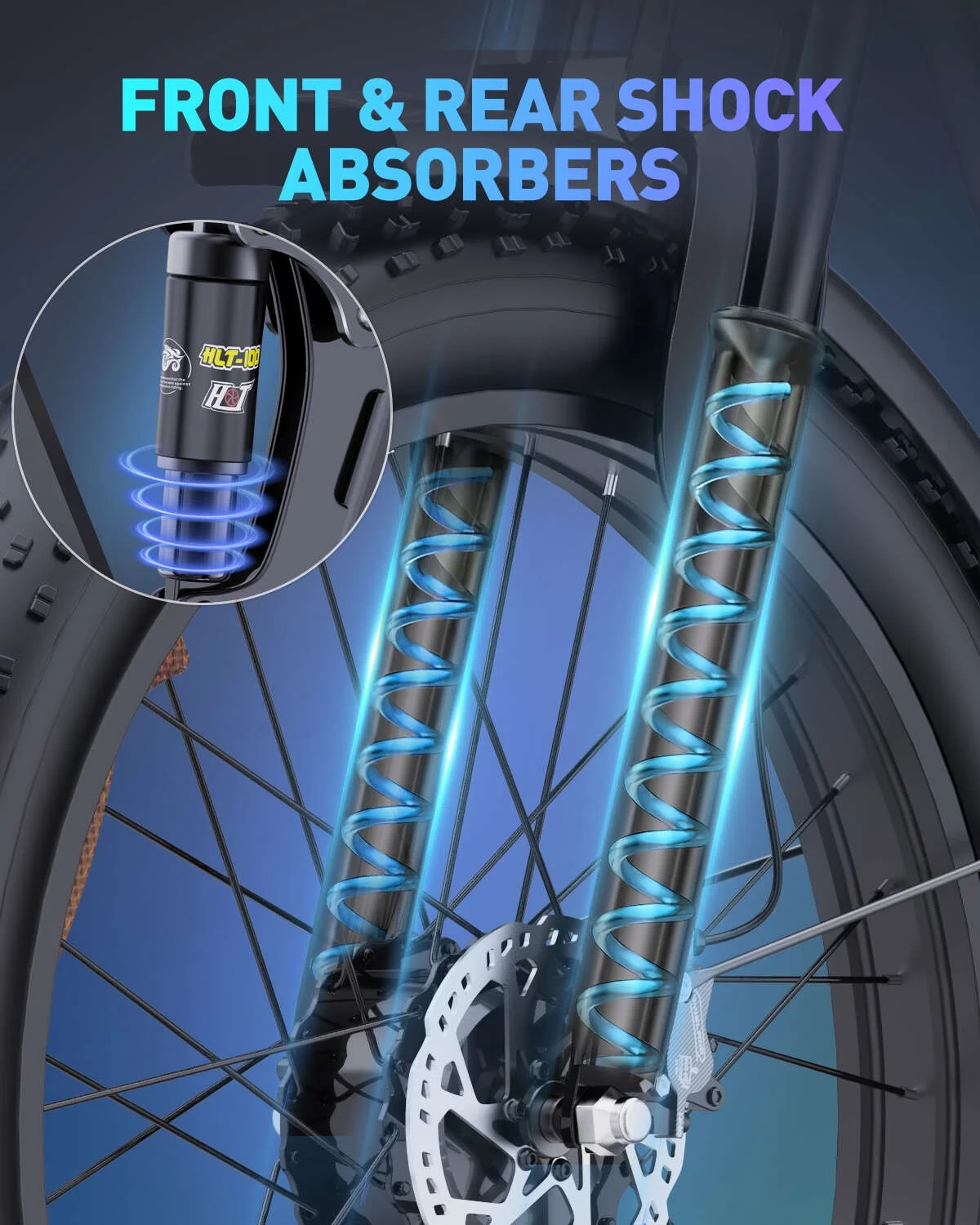 Dual Motor PEAK 3000W Electric Bike for Adults,31mph 48V 23Ah Electric Bicycle,26