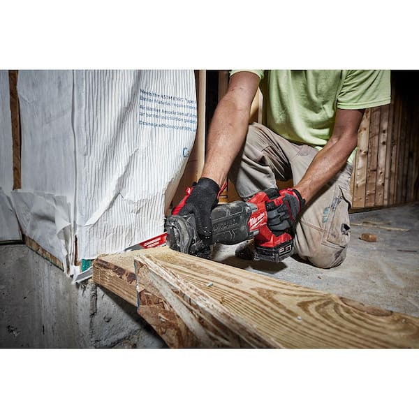 M18 FUEL ONE-KEY 18V Lithium-Ion Brushless Cordless SAWZALL Reciprocating Saw Kit with Two 5.0 Ah Batteries, Case