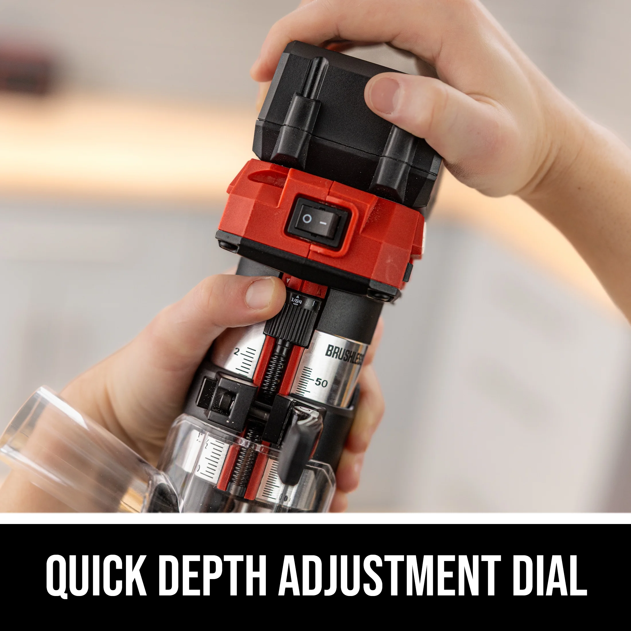 SKIL RT1430B-10 PWR CORE Brushless 20V Compact Router Kit, 3 Piece Bit Set Included with 4.0Ah Battery and Charger