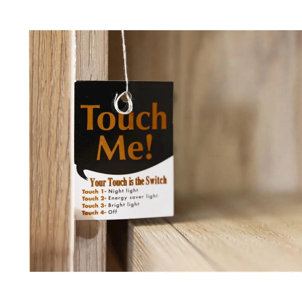 Martin Furniture Two 8' Tall Bookcase Wall With Ladder, Storage Organizer, Display Shelf, Brown