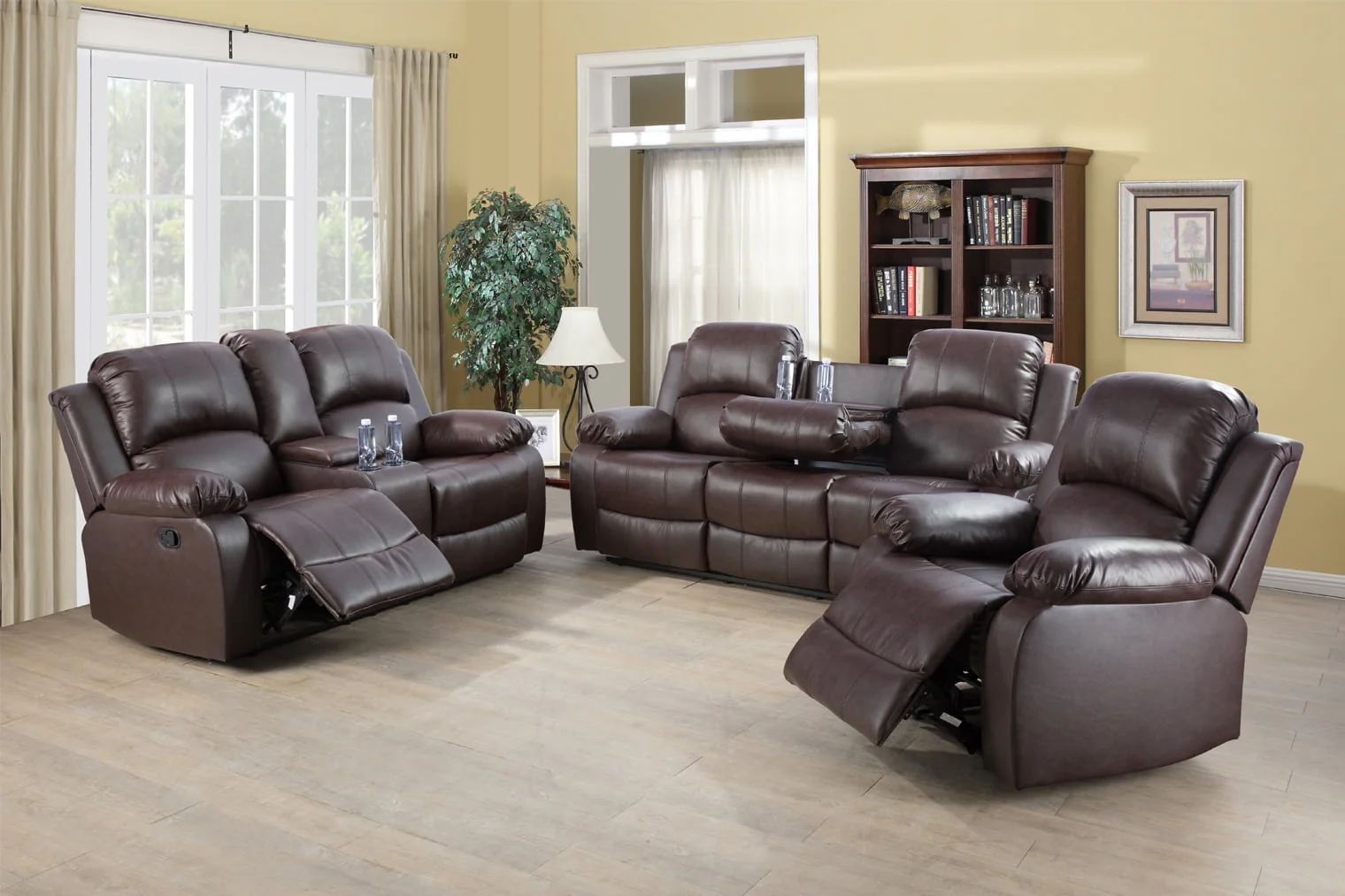 Reclining Sofa Loveseat Chair Set Living Room SET