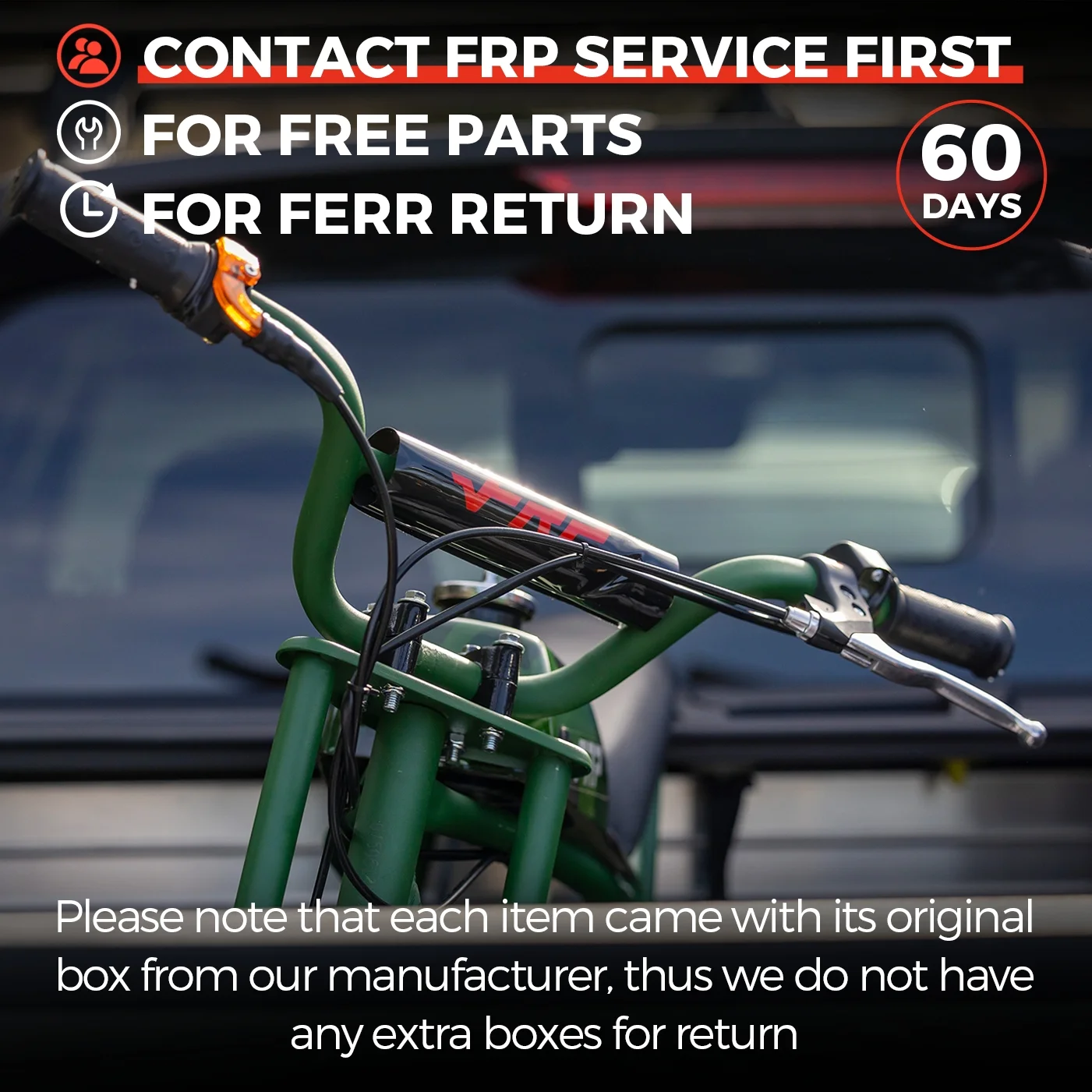 FRP 50cc Gas Dirt Bike - Red Mini Motorcycles for Young Riders, Gas Powered Mini Bike with Safety Kill Switch, Tubeless Tires, Easy Pull Start, and EPA Approved (Red)