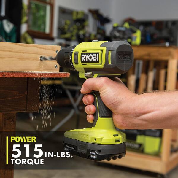 ONE+ 18V Cordless 6-Tool Combo Kit with 1.5 Ah Battery, 4.0 Ah Battery, Charger, and LINK Rolling Tool Box