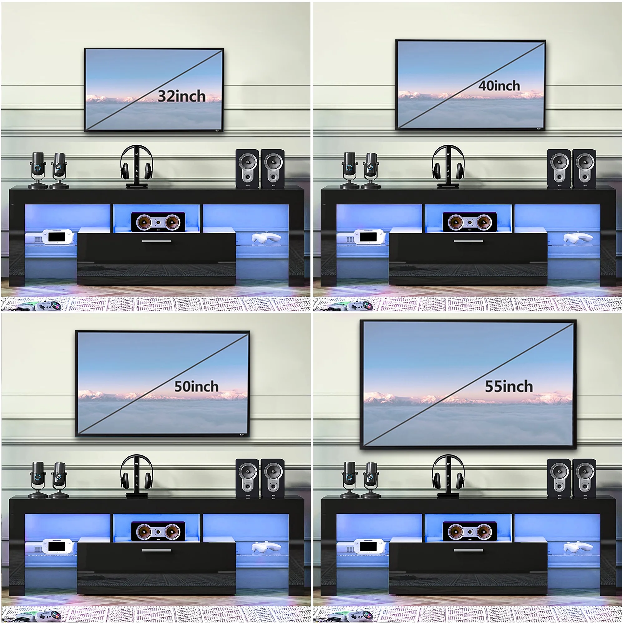UHOMEPRO TV Stand for TV up to 70