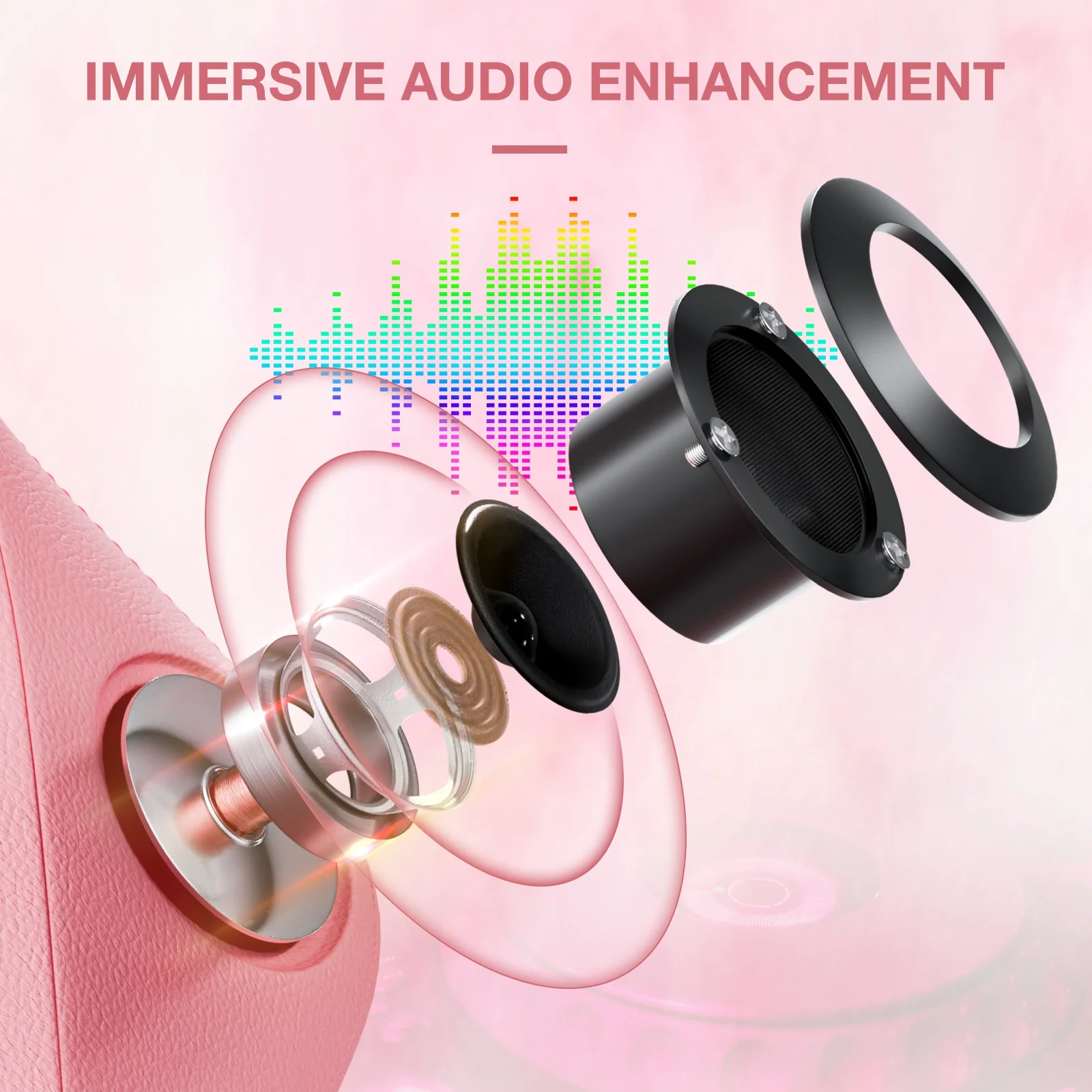 Hoffree Gaming Chair with Bluetooth Speakers Big and Tall Gamer Chair with Footrest and Massage Game Chair with Lumbar Support and 360-Swivel Seat and Headrest for Adults, 400lbs