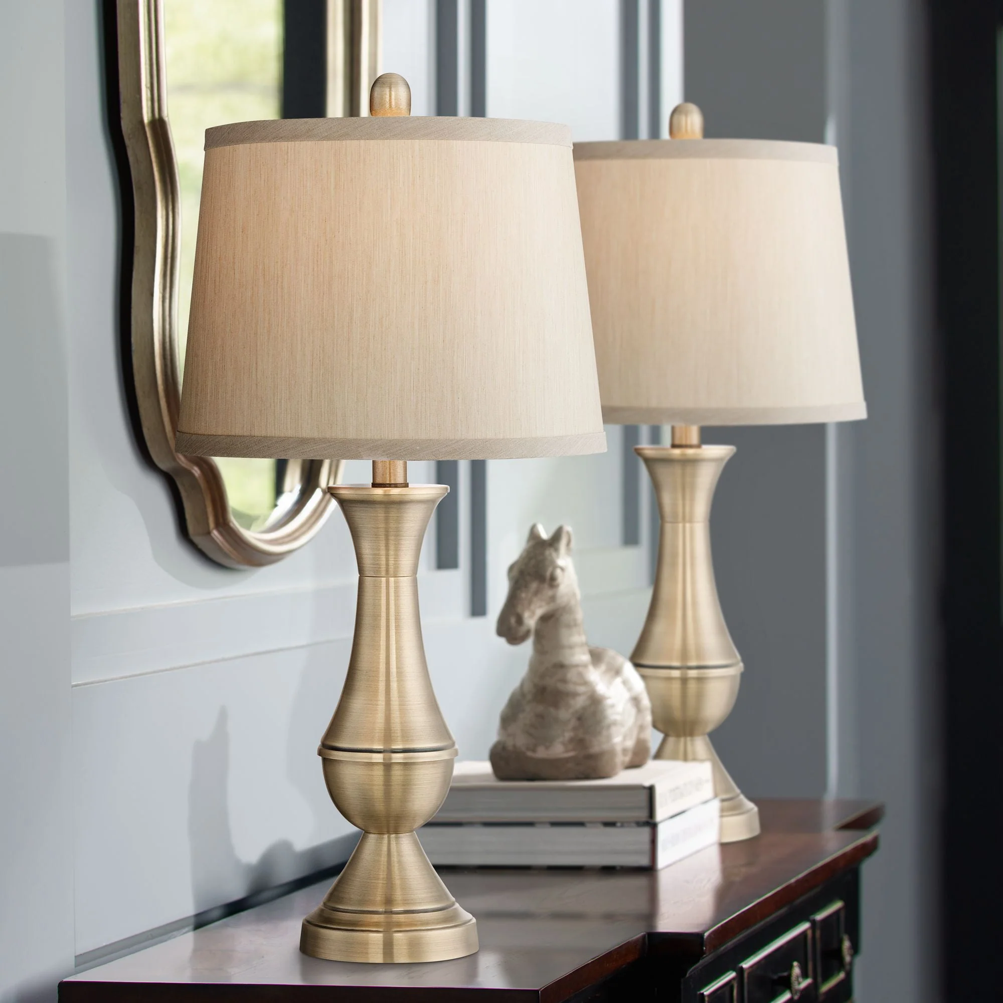 Regency Hill Becky Traditional Table Lamps 24 3/4