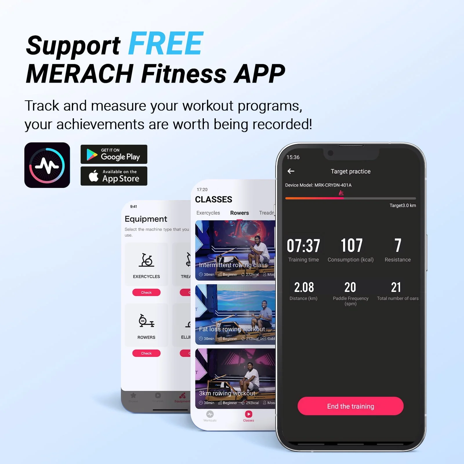 MERACH Magnetic Rowing Machine Quiet 16 Levels of Resistance Bluetooth Black Rower for Home Workout