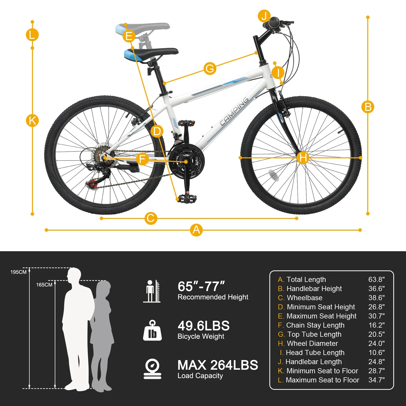 Ktaxon 24 inch Mountain Bike for Women, Dual V Brakes 21 Speeds Women Bike
