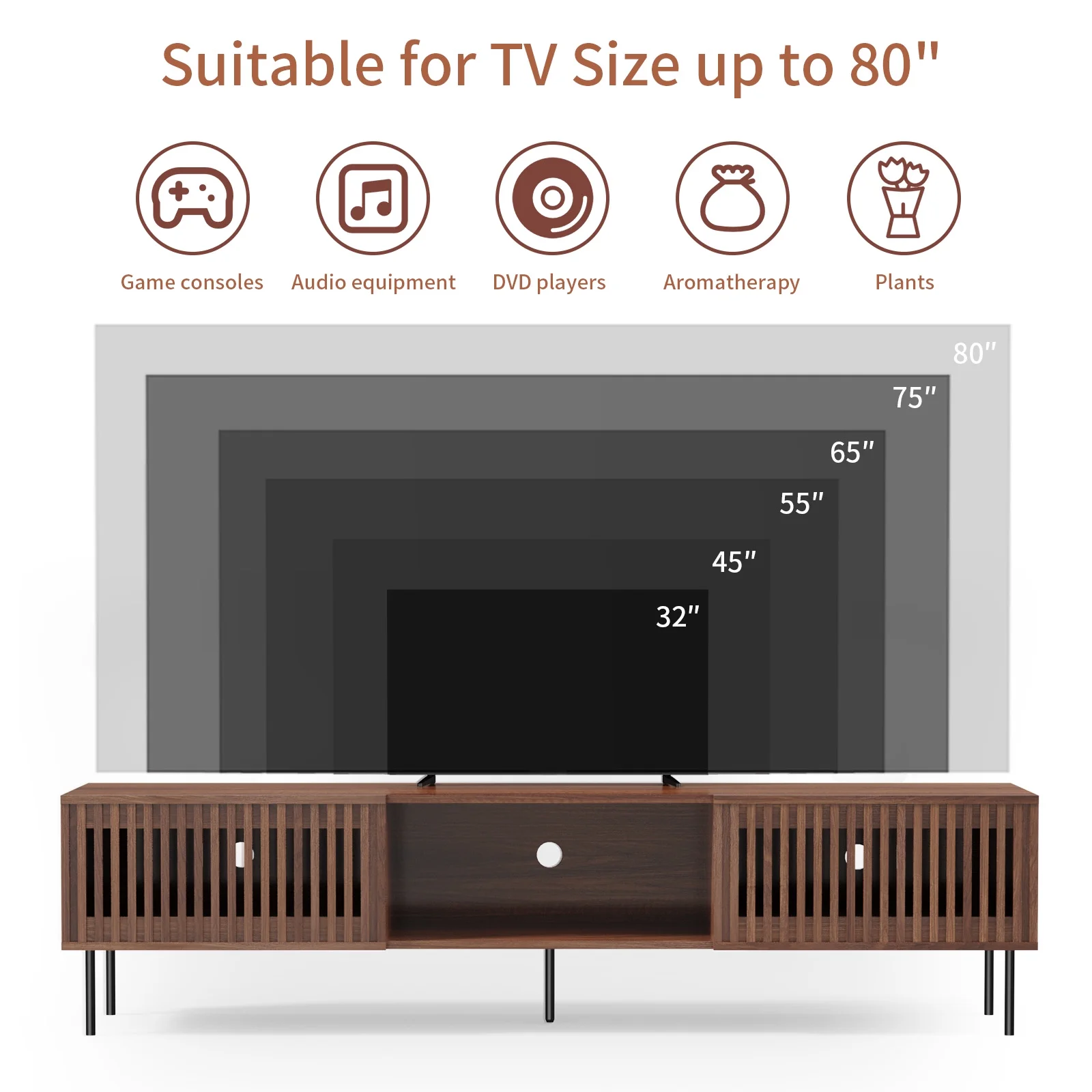 Hommpa TV Stand for 80