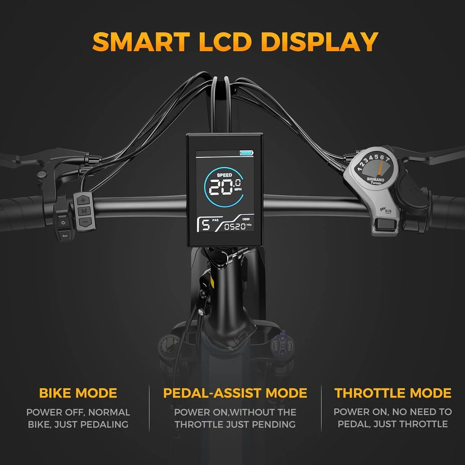 Jasion X-Hunter Electric Bike for Adults, 750W Motor Electric Bicycle with 48V 13AH Removable Battery, 20