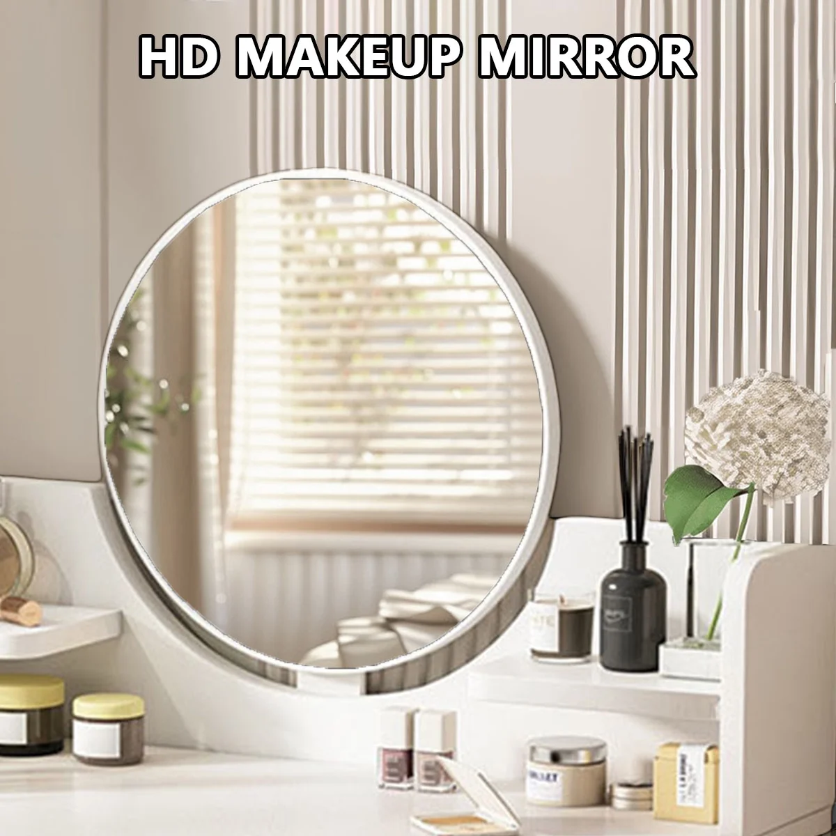 EONROACOO Makeup Vanity Table with Mirror, Dressing Table Vanity Desk, Adult Teen(White)