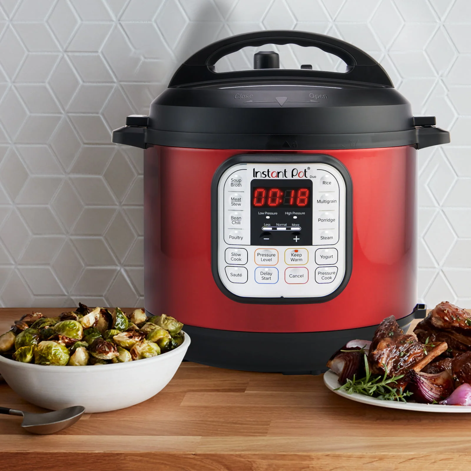 Instant Pot Duo™ 6 Quart Multi-Cooker, Red Stainless Steel