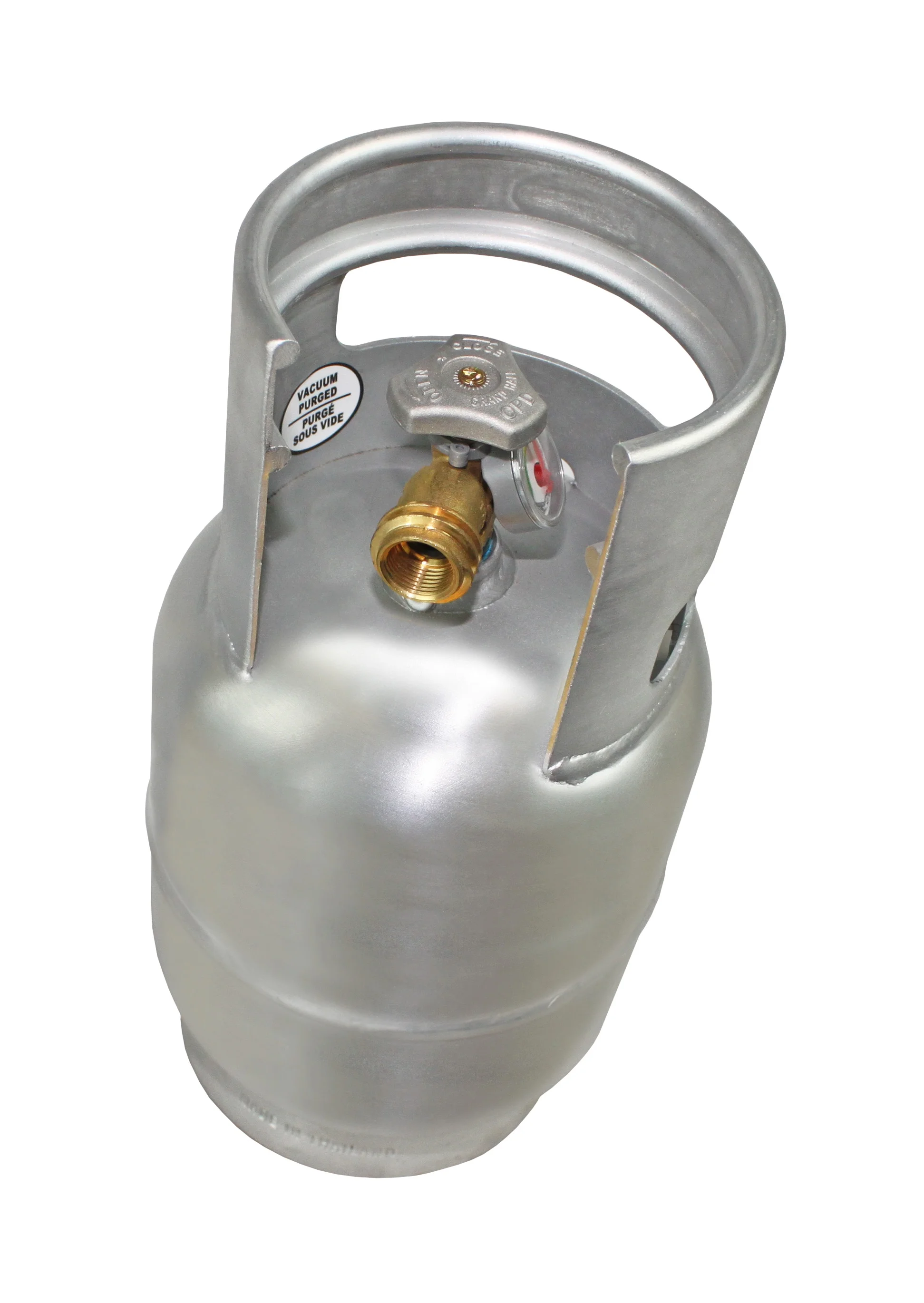 Flame King 5LB Aluminum Propane Tank with Gauge & OPD Valve, Corrosion-Resistant and Rust-Free