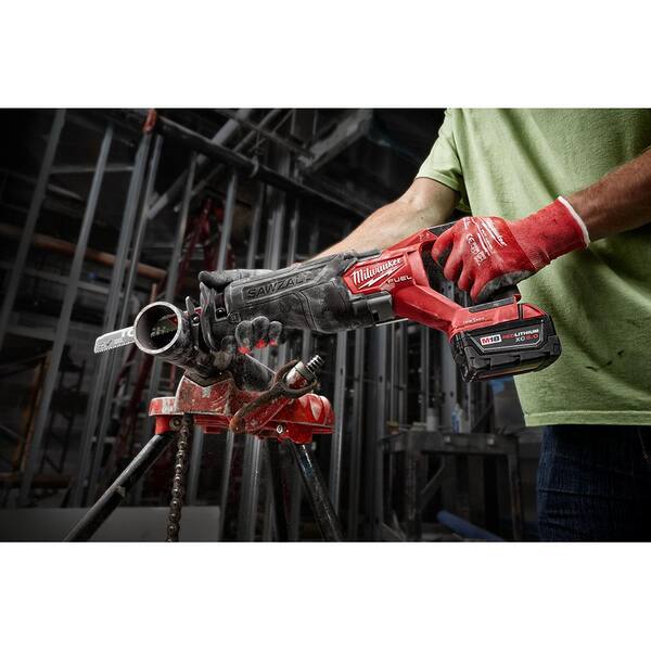 M18 FUEL ONE-KEY 18V Lithium-Ion Brushless Cordless SAWZALL Reciprocating Saw Kit with Two 5.0 Ah Batteries, Case