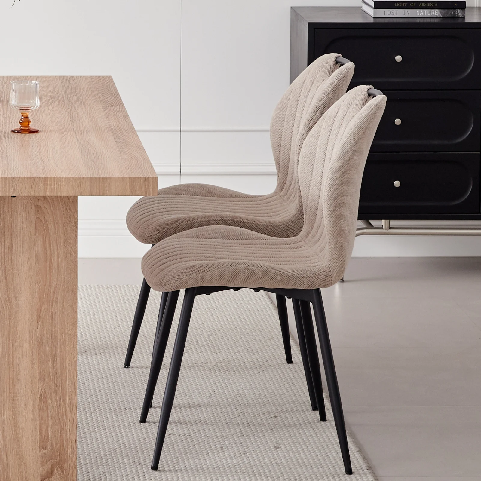 5pcs Rectangle Dining Table Chairs Set for 4, 63