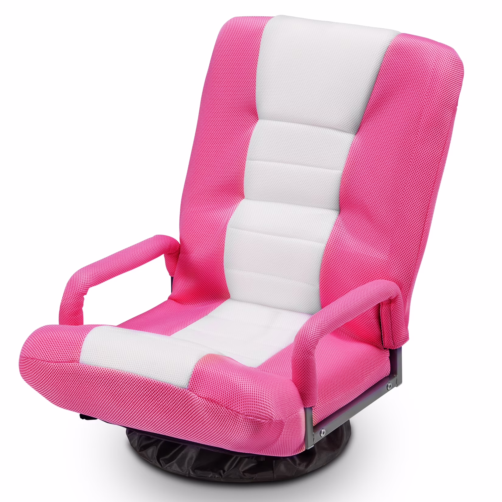 Avocahom Swivel Gaming Floor Chair w/ Armrest Handles, No Assembly gaming chair rocker, Folding Reclining Sofa w/6 Position Adjustable Backrest for Video Games, Watching TV, Reading,Blue