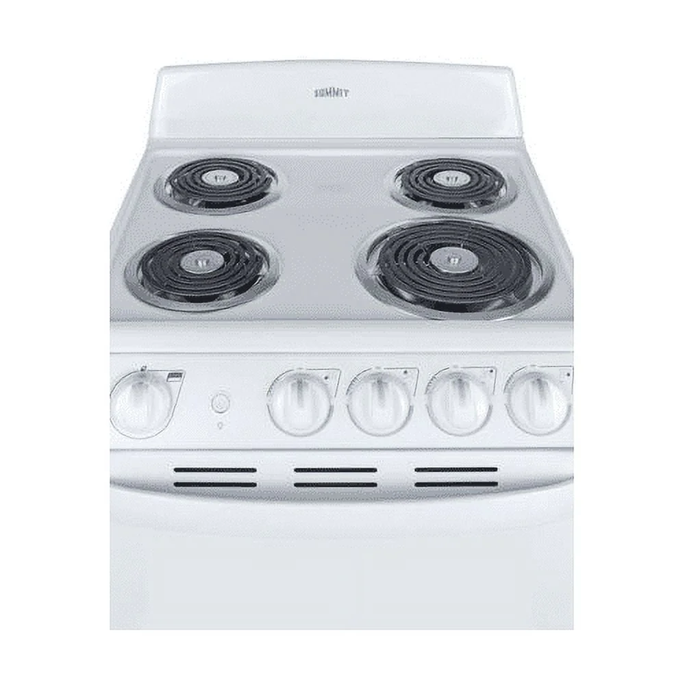 Summit RE203W 20 in. Wide Electric Range, White with Coil Elements - Replaces RE201W